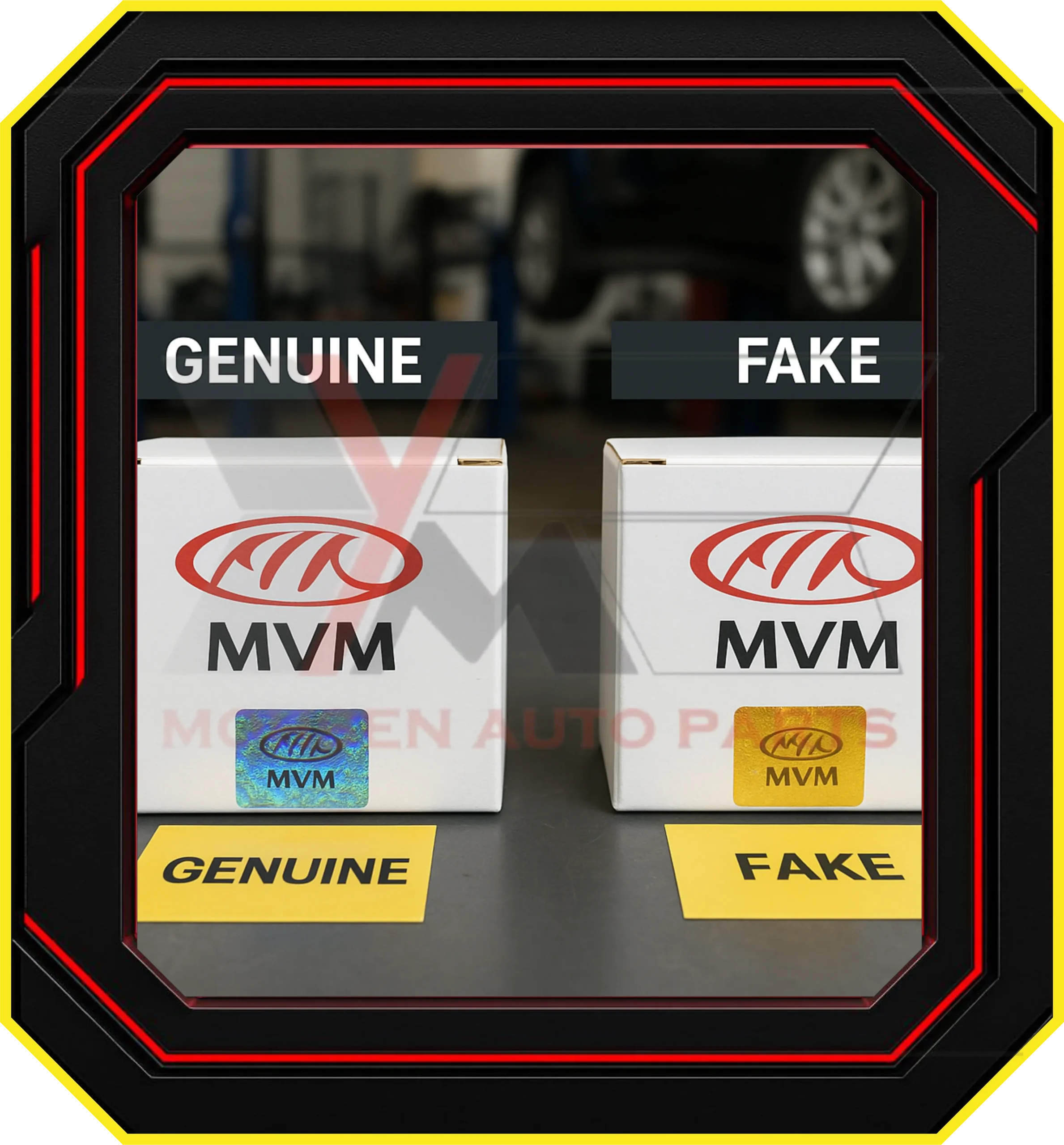 روش تشخیص قطعات ام وی ام اصل از تقلبی